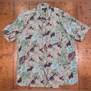 100% Linen L Hawaiian s/s Shirt